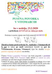 PUSTNA POVORKA - VABILO